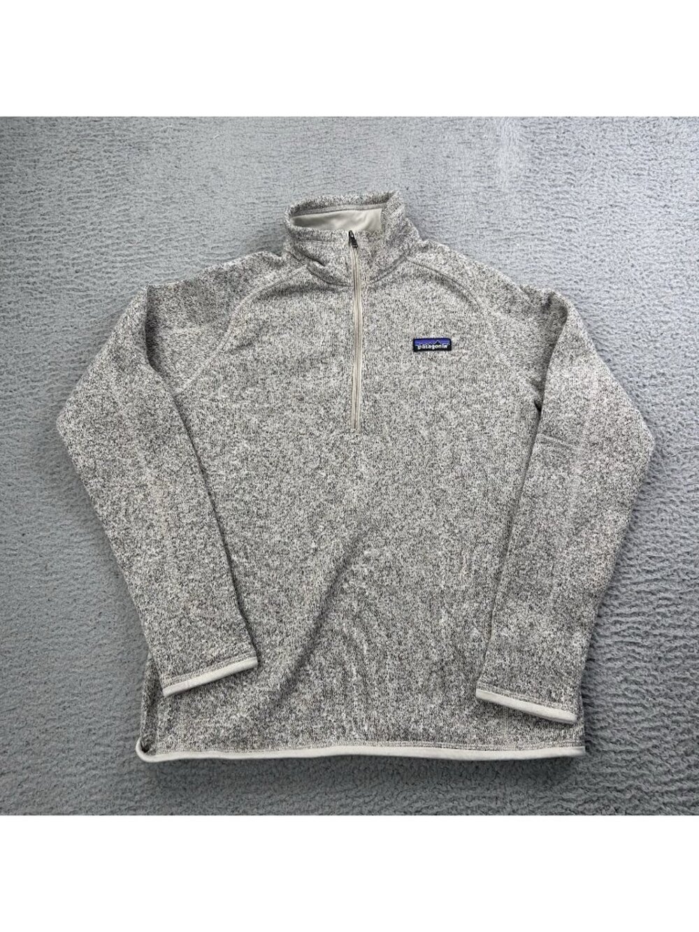 Patagonia Better Sweater Quarter Zip Women’s Pullover Oatmeal Size Medium